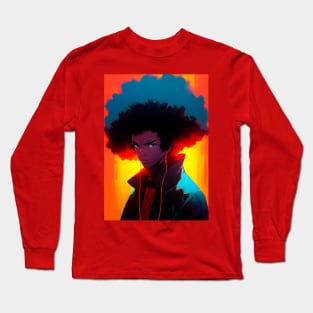 Big Afro - #0002 Long Sleeve T-Shirt